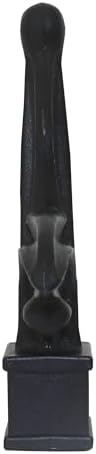 Premium USA Made Fence Finials Fleur De Lis Black 55 Inch