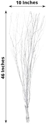 Efavormart 6 Pack Metallic Silver Birch Tree Vase Fillers