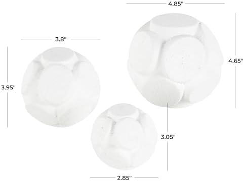 Deco 79 Resin Decorative Orbs Vase Filler Set of 3