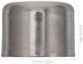 28mm Silver Curtain Rod Finials 2 PCS