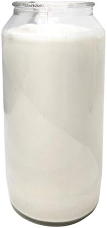 Hyoola 7 Day White Prayer Candle in Glass Jar
