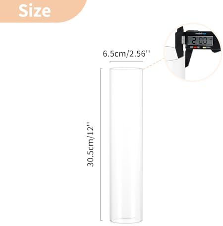 NUPTIO Hurricane Glass Candle Holder Sleeve