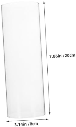 Windproof Candle Shade Glass Tube Decor
