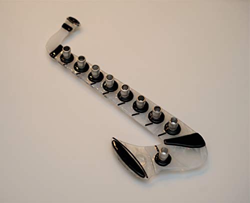 Handmade Saxophone Glass Menorah by YafitGlass