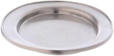 Matte Silver-Plated Brass Candle Holder Plate 1