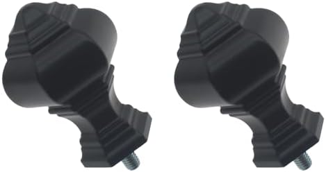 2 Pcs End Cap Finials for Curtain Rods 916 Inch