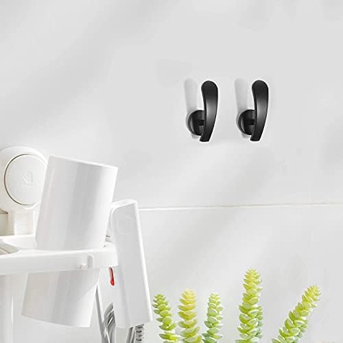 HEMOUR 2pcs Black Curtain Holdback with Screws