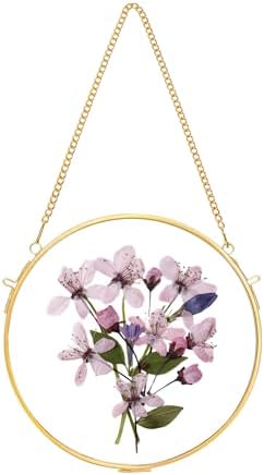 Handcrafted Brass Glass Frame for Pressed Flowers