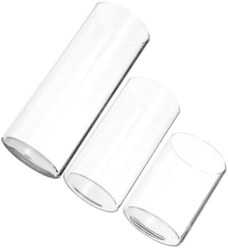 Cabilock Candle Cylinder Tube Cover Glass Shades for Wedding Banquet Centerpieces