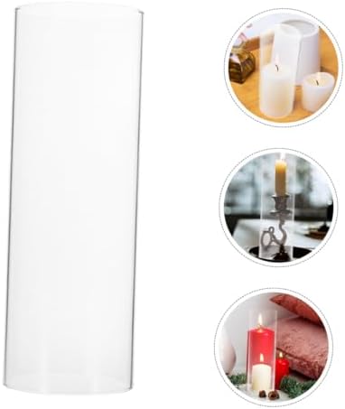 Windproof Candle Shade Glass Tube Decor