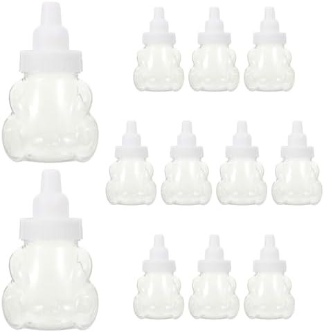 Cabilock Bear Shaped Candy Boxes 12pcs Clear Plastic Wedding Treat Containers