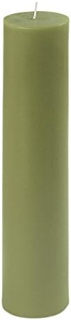 Jeco 9 Inch Sage Green Pillar Candle 1