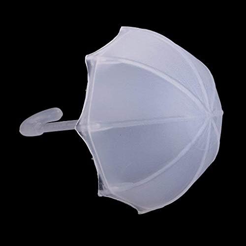 12PCS White Umbrella Shape Plastic Wedding Favor Boxes