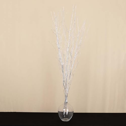 Efavormart 6 Pack Metallic Silver Birch Tree Vase Fillers