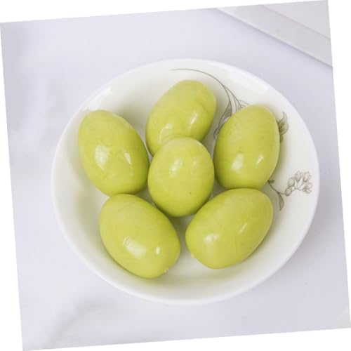 BESTOYARD 6Pcs Realistic Green Jujube Artificial Fruit Decor