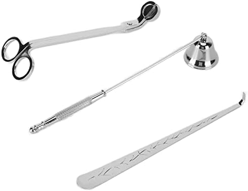3PCS Candle Accessory Set with Wick Trimmer and Snuffer