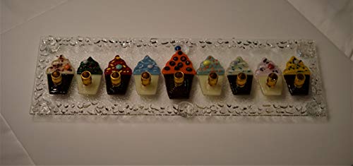 Handmade Cupcakes Menorah by YafitGlass