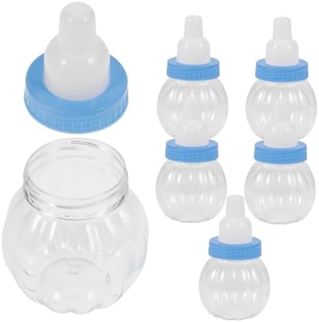 6pcs Bottle Shaped Candy Boxes with Split Lid for Parties