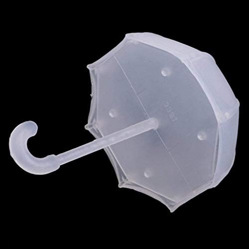 12PCS White Umbrella Shape Plastic Wedding Favor Boxes