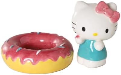 Blue Sky Clayworks Hello Kitty Tasty Donut Salt Pepper Set