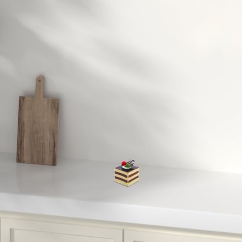 BESTOYARD Artificial Square Cream Fruit Cake Model