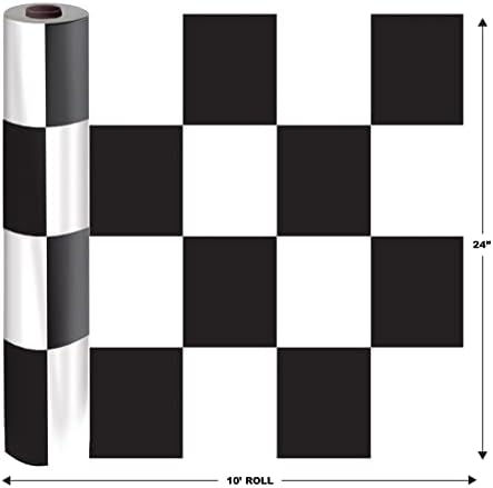 Beistle 2 Piece Racing Checkered Aisle Runners for 50s Theme Party