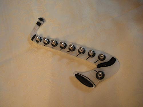 Handmade Saxophone Glass Menorah by YafitGlass