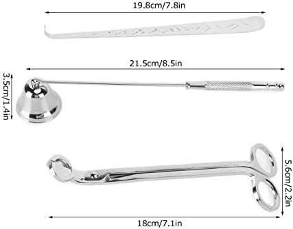 3PCS Candle Accessory Set with Wick Trimmer and Snuffer