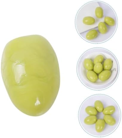 BESTOYARD 6Pcs Realistic Green Jujube Artificial Fruit Decor
