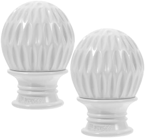 DOITOOL 2 Pcs Curtain Rod Finials Replacement for 20-22mm Diameter Rods