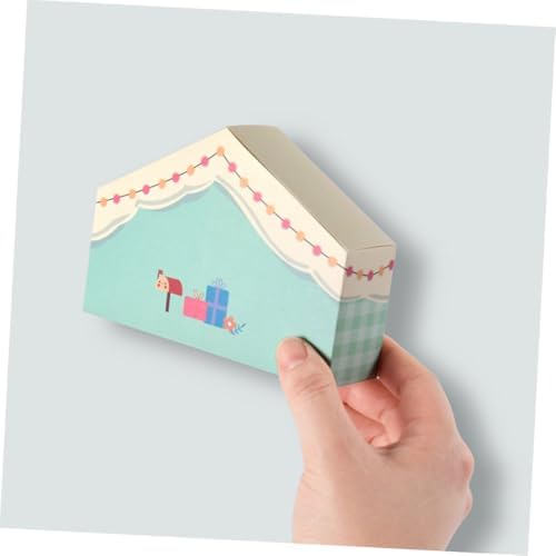 10pcs Cute House Shaped Treat Boxes for Parties