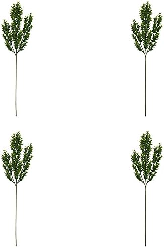 Vickerman Artificial Green Mini Leaf Bush 255 Inch