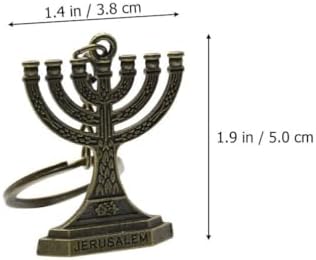 20 Pcs Hanukkah Key Ring Metal Tote Purse Ornaments