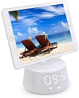Emerson Wireless Charging Docking Station with Bluetooth Speaker and Alarm Clock