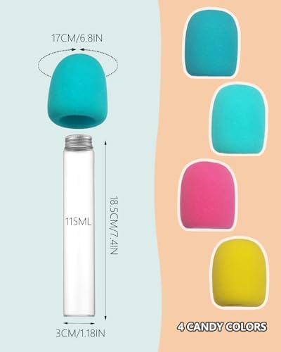 16 Piece Microphone Candy Tubes Covers for Parties