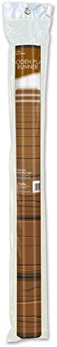Beistle Brown Wooden Plank Runner 24x10ft