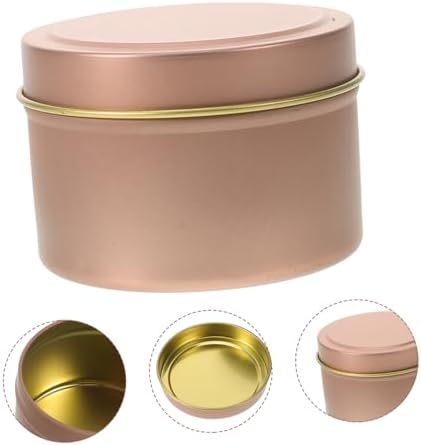 12pcs Metal Candle Holders with Lids for DIY Candles
