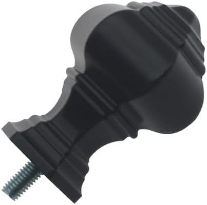 2 Pcs End Cap Finials for Curtain Rods 916 Inch
