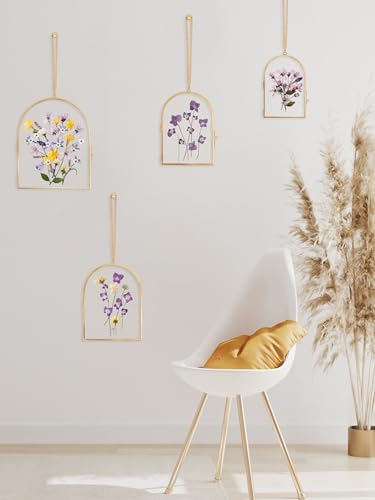 Redhugo Glass Pressed Flower Frame Wall Hanging
