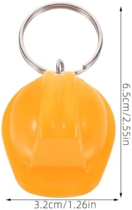 STOBAZA 6pcs Mini Hard Hat Keychain Set