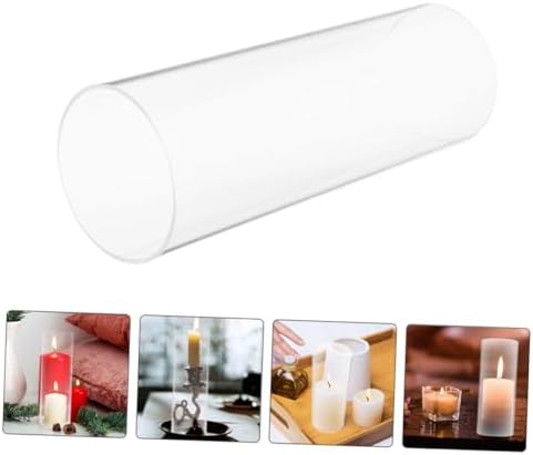 Windproof Candle Shade Glass Tube Decor