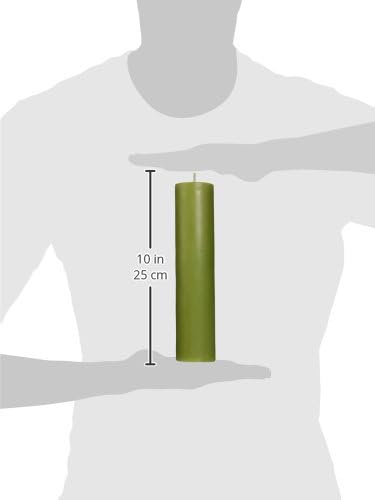 Jeco 9 Inch Sage Green Pillar Candle 1