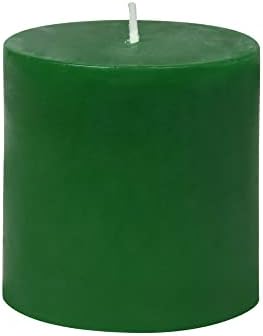 3 Inch Hunter Green Pillar Candle 1