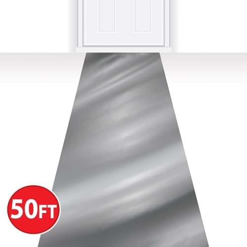 Beistle 30 In x 50 Ft Silver Metallic Aisle Runner