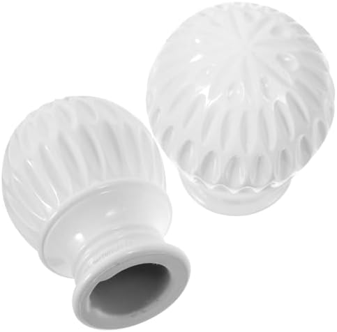 DOITOOL 2 Pcs Curtain Rod Finials Replacement for 20-22mm Diameter Rods