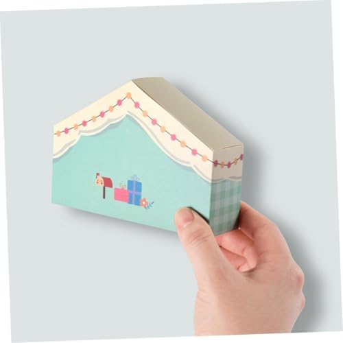 10pcs House Shaped Party Favor Boxes for Cookies Candy Treats