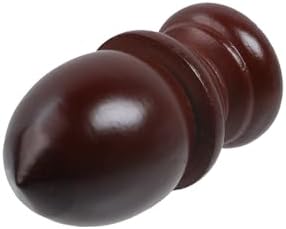 T Tulead Red Brown Finials for Curtain Rods Pack of 4