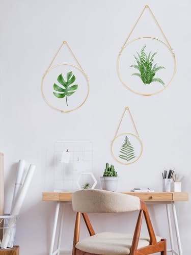 Handcrafted Brass Glass Frame for Pressed Flowers