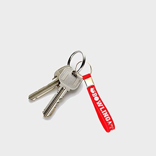 Oringaga 24PCS Bowling Theme Silicone Keychains