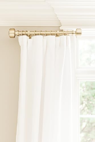 BlastHome Luxury Layers Knob Finials - Brushed Gold Set of Two